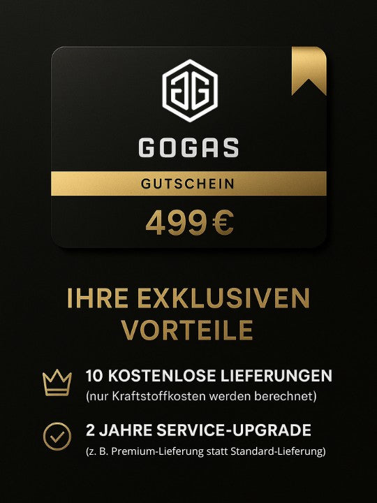 GOGAS Gutschein – 499€ Kredit