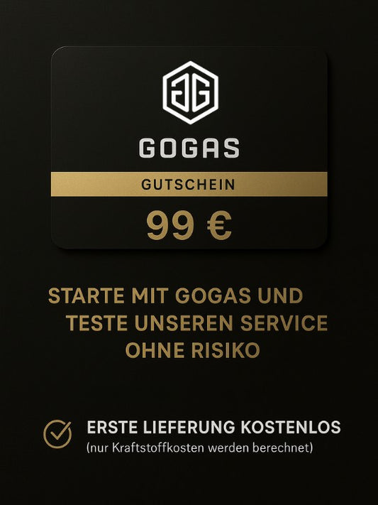GOGAS Gutschein – 99€ Kredit