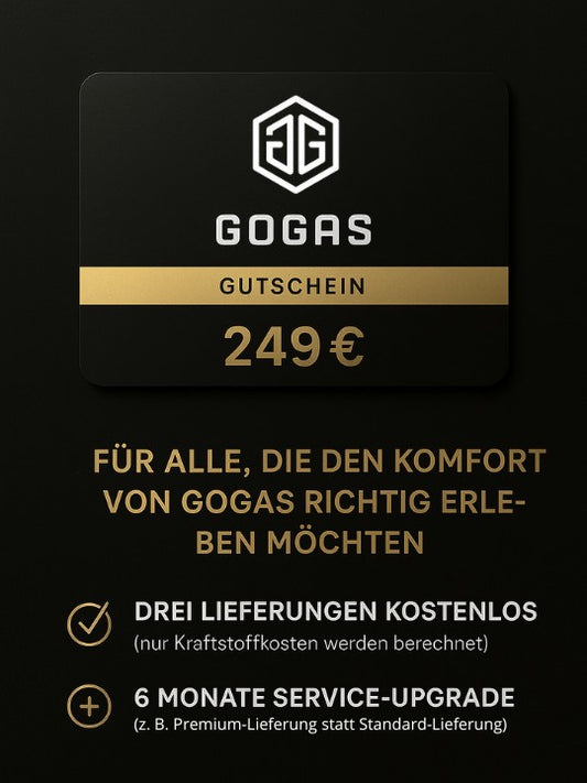 GOGAS Gutschein – 249€ Kredit