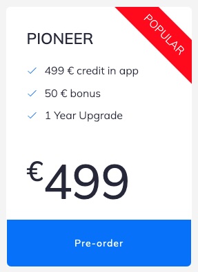pre-order pioneer offer